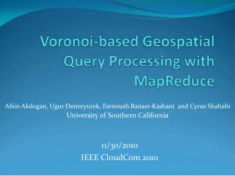 11/30/2010  IEEE CloudCom 2010  Outline  Motivation  Related Work  Preliminaries