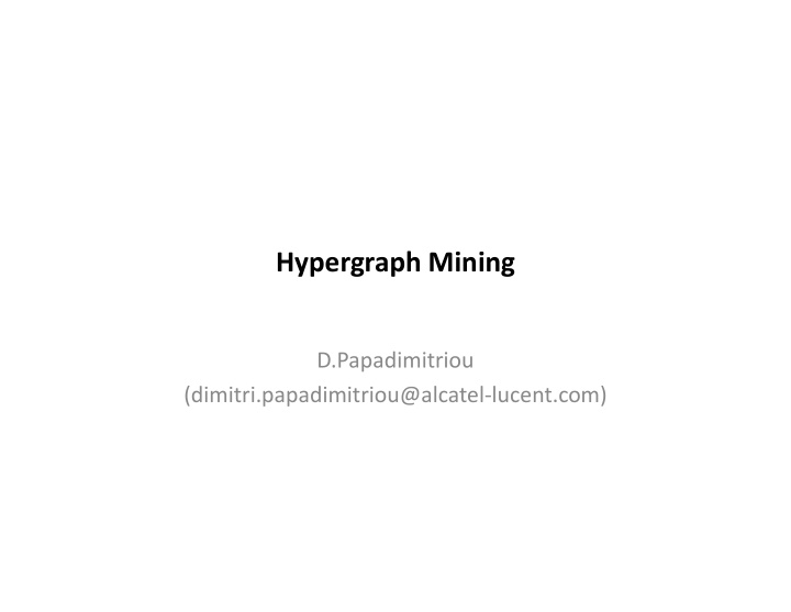 hypergraph mining