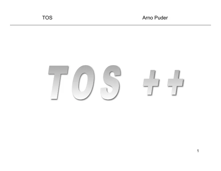 tos arno puder