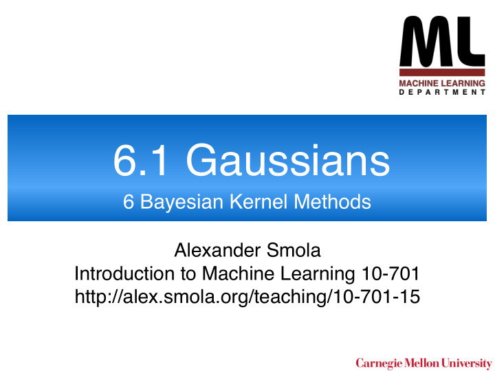 6 1 gaussians