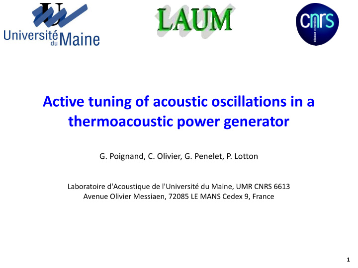 active tuning of acoustic oscillations in a