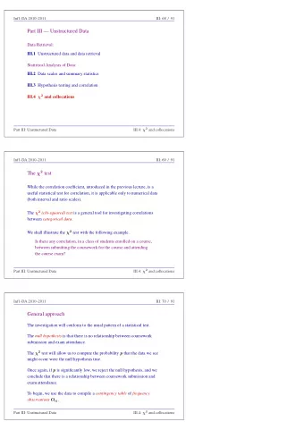 Part III  Unstructured Data  Data Retrieval: III.1 Unstructured data and data retrieval