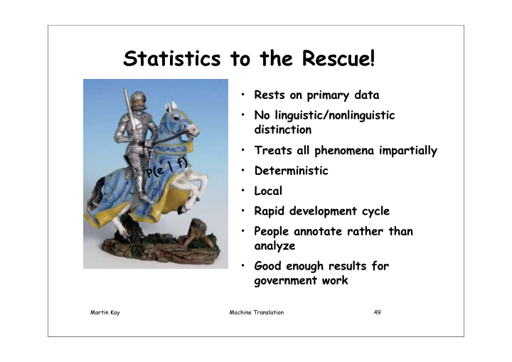 statistics to the rescue