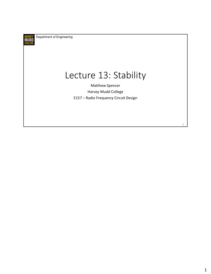 lecture 13 stability
