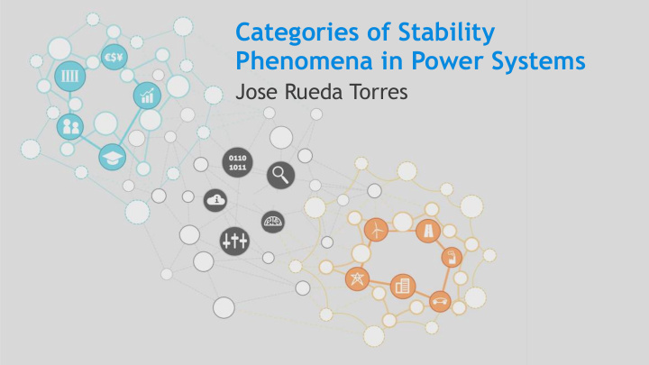 categories of stability phenomena in power systems