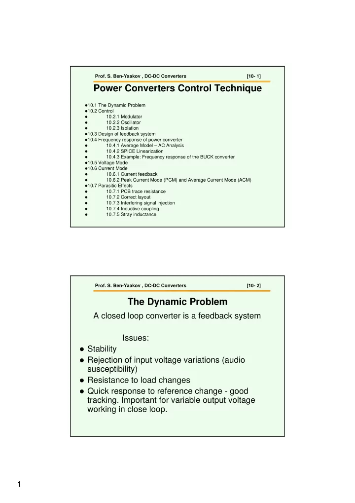 power converters control technique