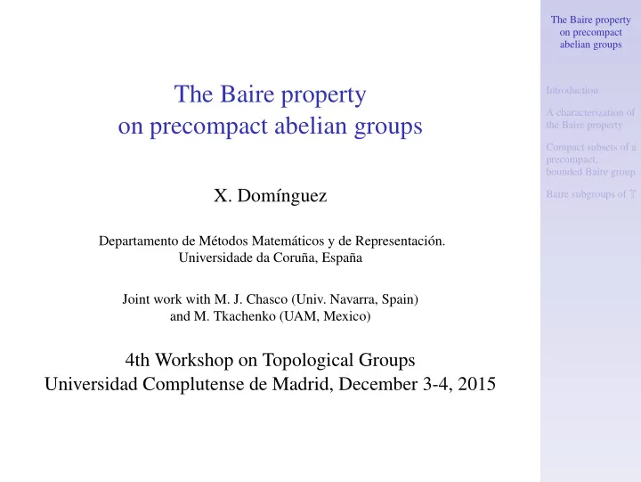 the baire property