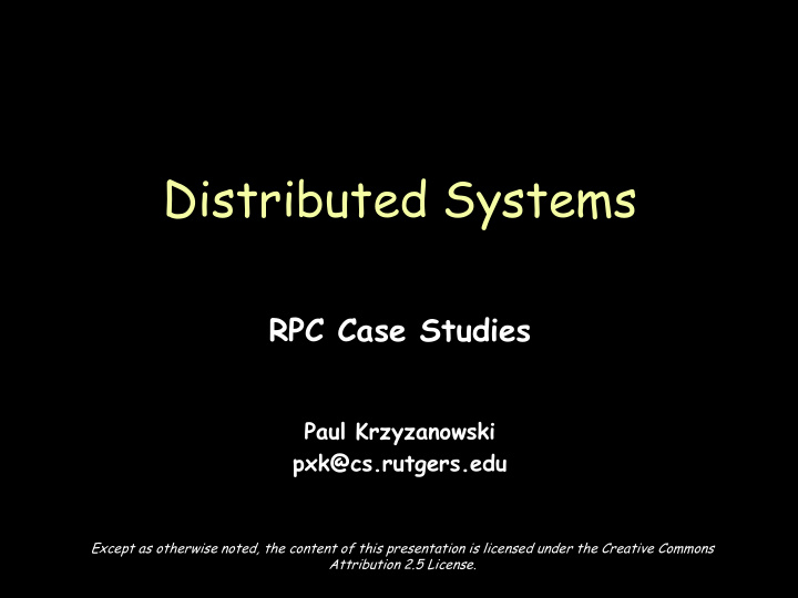 distributed systems