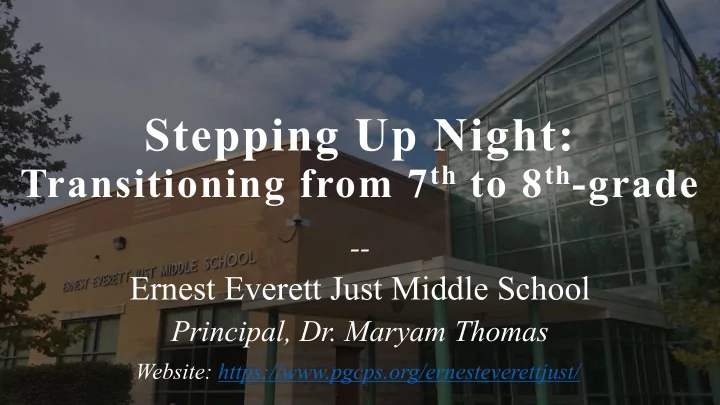 stepping up night