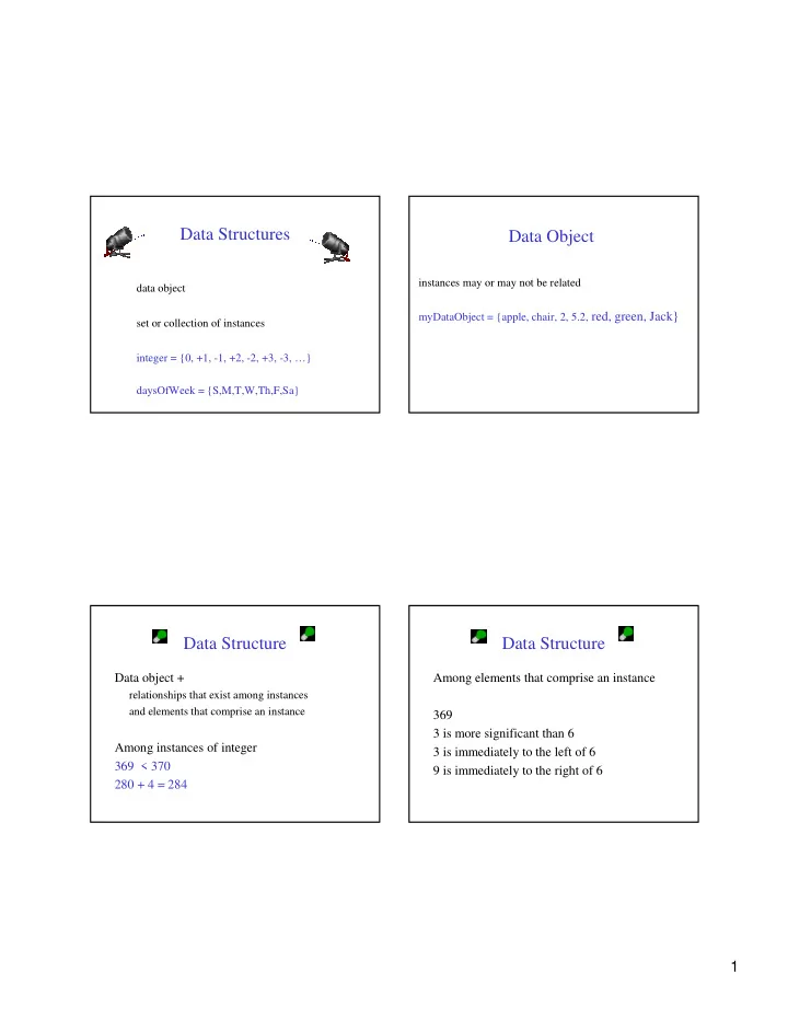data structures data object