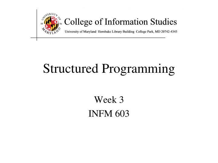 structured programming