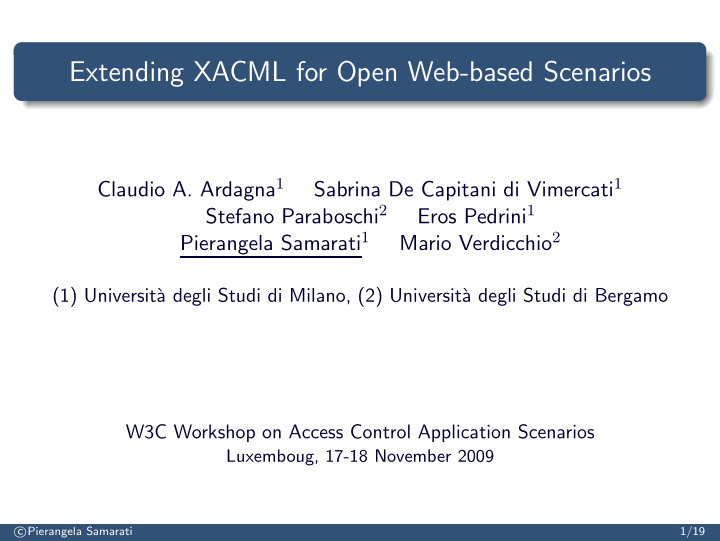 extending xacml for open web based scenarios