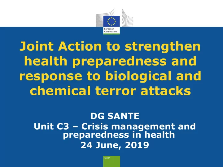 joint action to strengthen