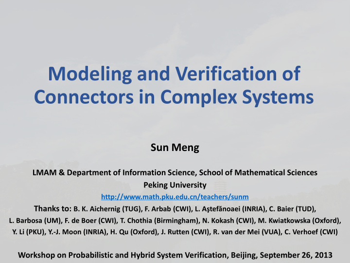 connectors in complex systems