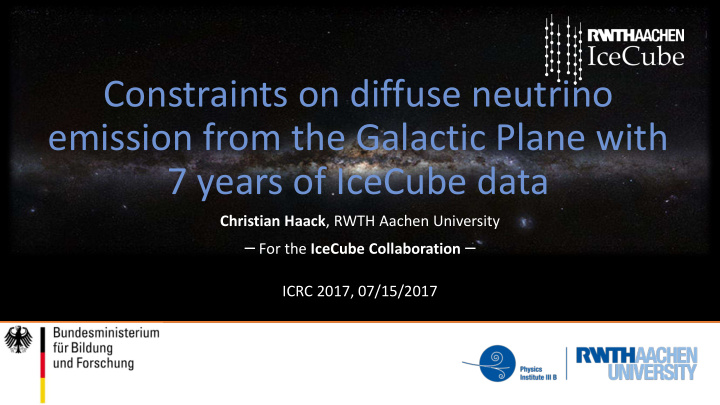 7 years of icecube data