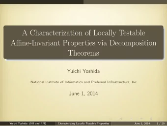 A Characterization of Locally Testable  Affine-Invariant Properties via Decomposition  Theorems