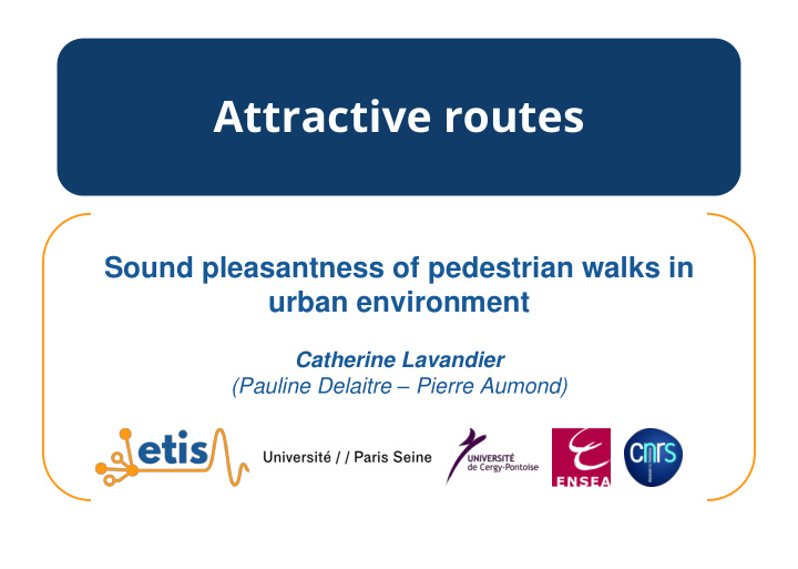 attractive routes