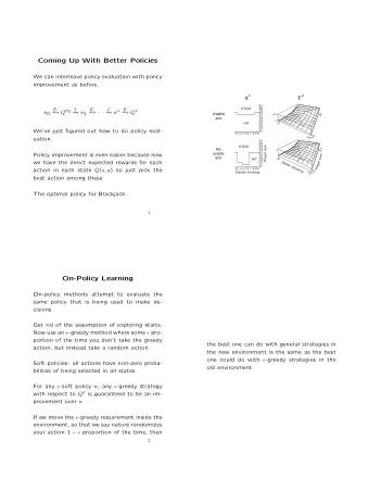 Temporal-Di ff erence Learning  What is MC estimation doing?  Adaptive Dynamic Programming V ( s t