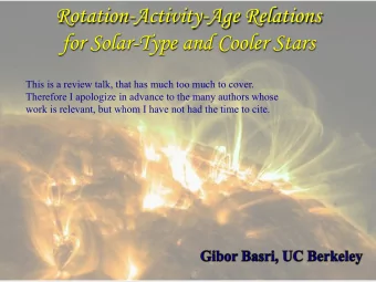 Rotation-Activity-Age Relations  for Solar-Type and Cooler Stars  This is a review talk, that has