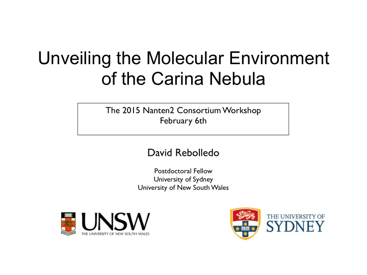 unveiling the molecular environment of the carina nebula