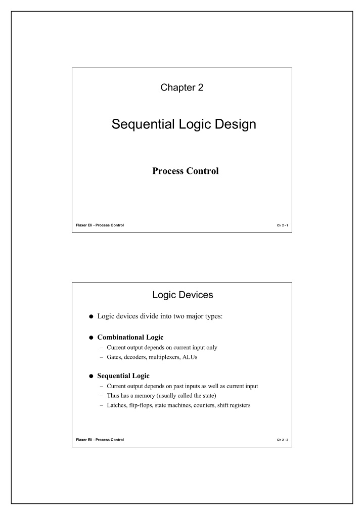 sequential logic design