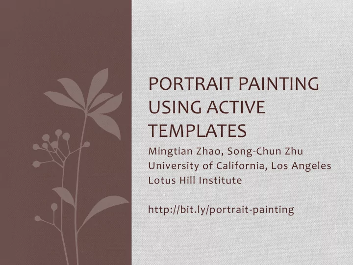 portrait painting
