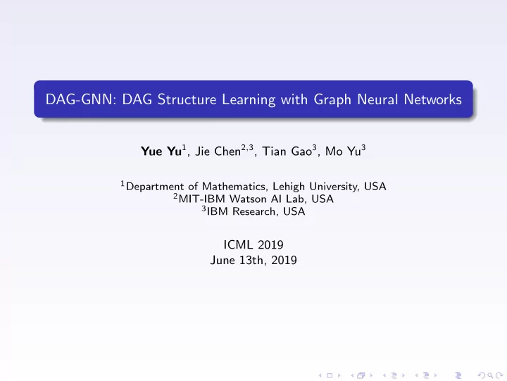 dag gnn dag structure learning with graph neural networks