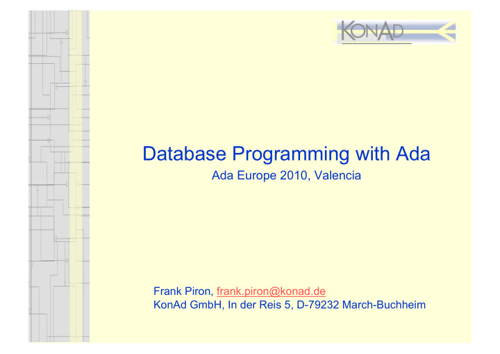 database programming with ada