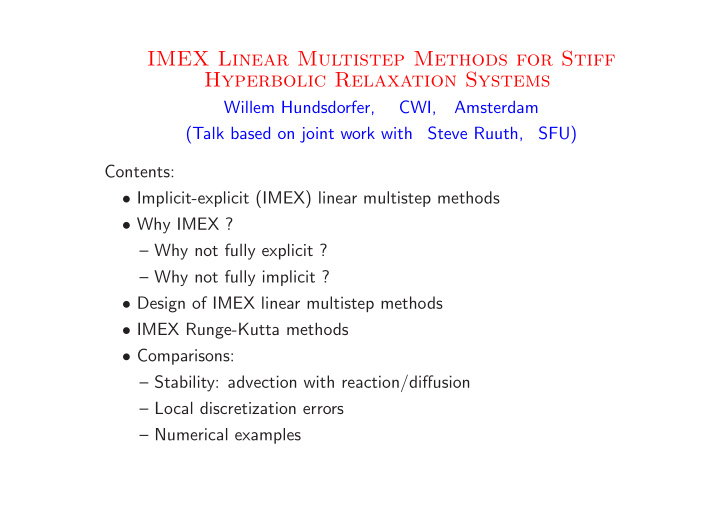 imex linear multistep methods for stiff hyperbolic