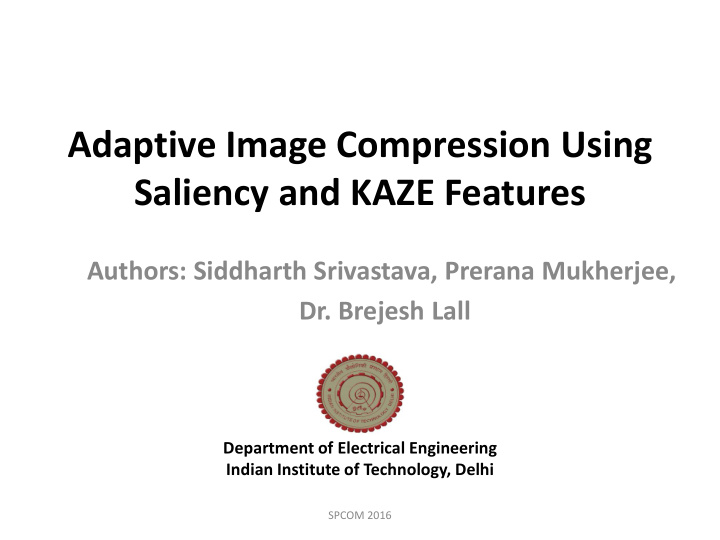 saliency and kaze features