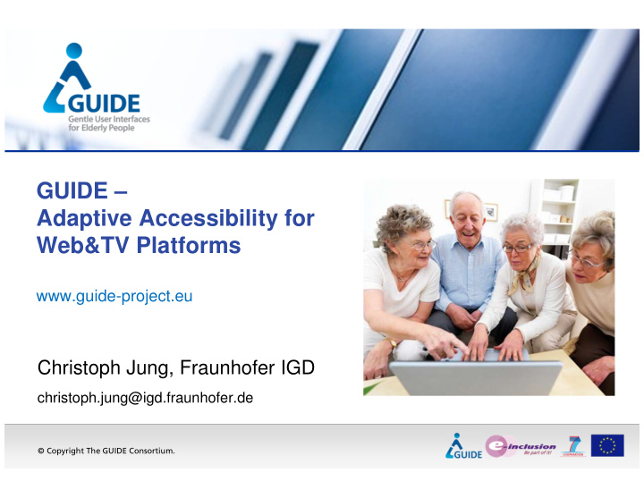guide adaptive accessibility for web tv platforms