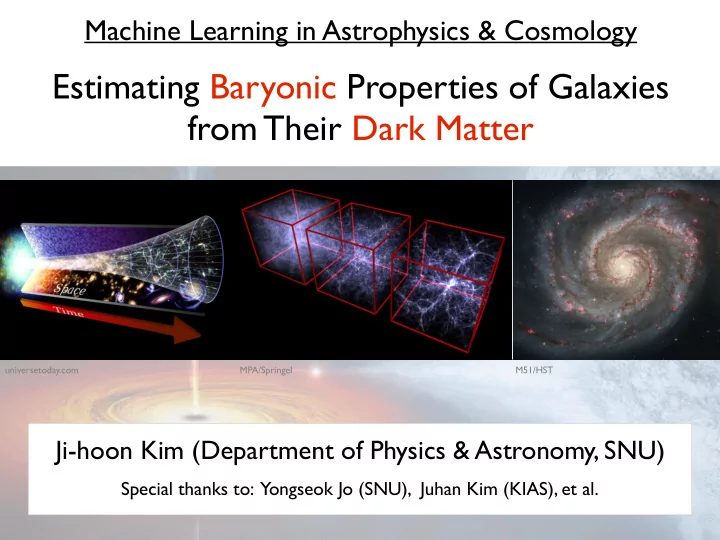 estimating baryonic properties of galaxies from their