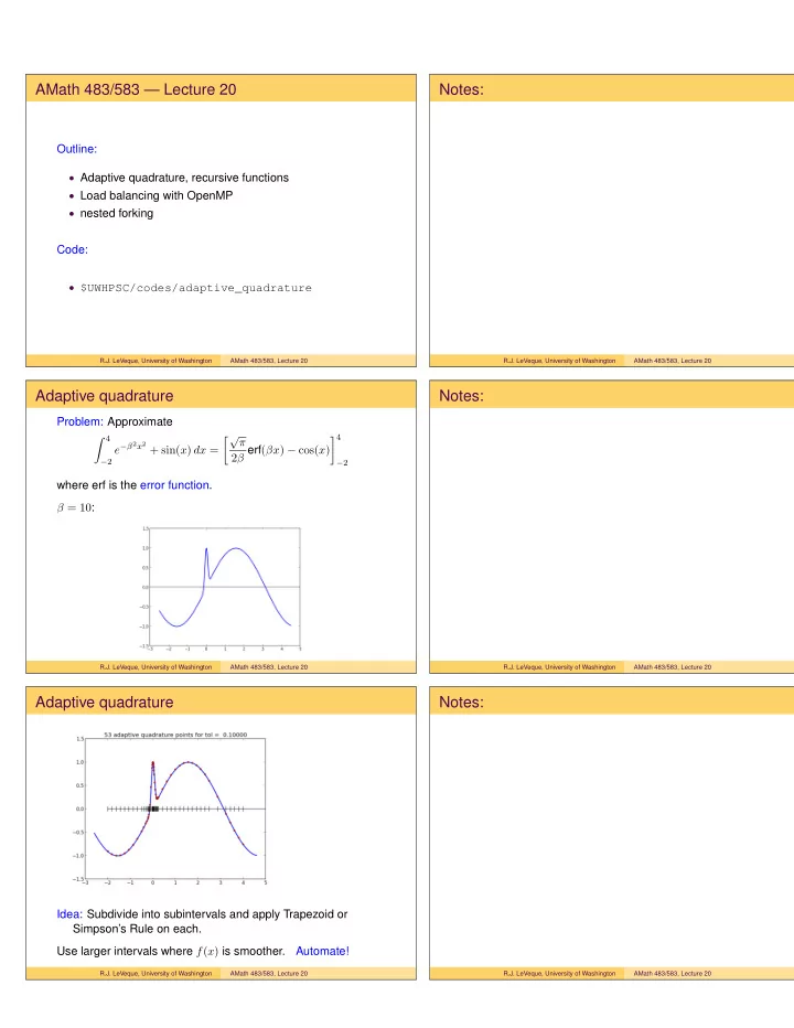 amath 483 583 lecture 20 notes