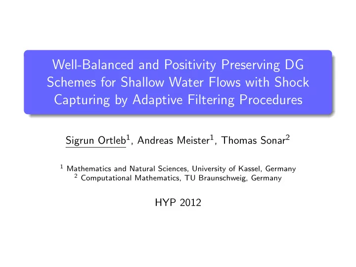 well balanced and positivity preserving dg schemes for