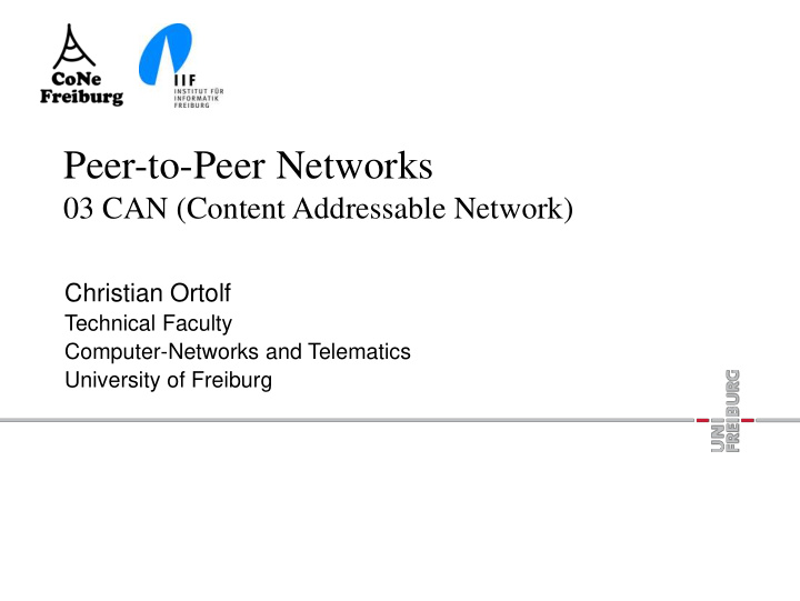 peer to peer networks