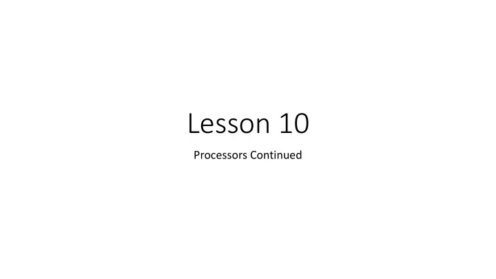 lesson 10