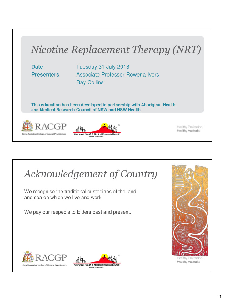 nicotine replacement therapy nrt