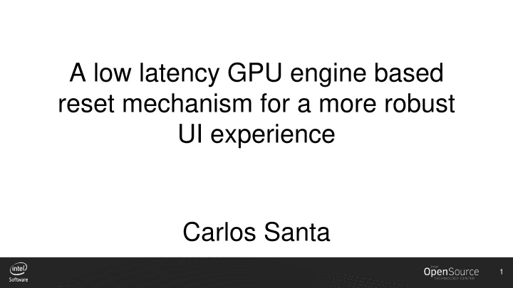 a low latency gpu engine based