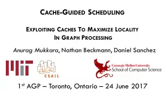 Graph processing is memory-bound  2  Irregular structure causes seemingly random memory