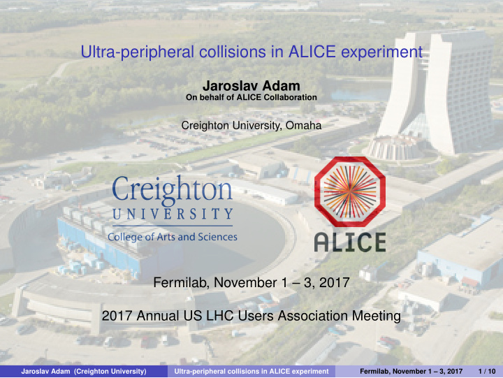 ultra peripheral collisions in alice experiment