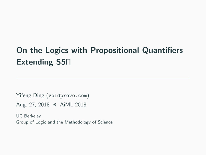 on the logics with propositional quantifiers extending s5