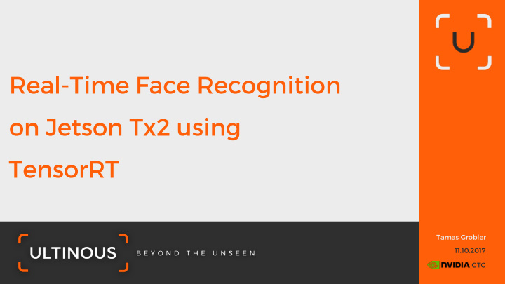 real time face recognition on jetson tx2 using tensorrt