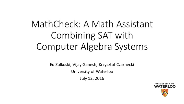 computer algebra systems