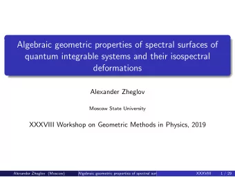 Algebraic geometric properties of spectral surfaces of  quantum integrable systems and their