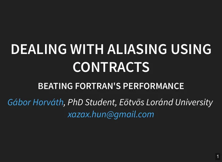dealing with aliasing using dealing with aliasing using