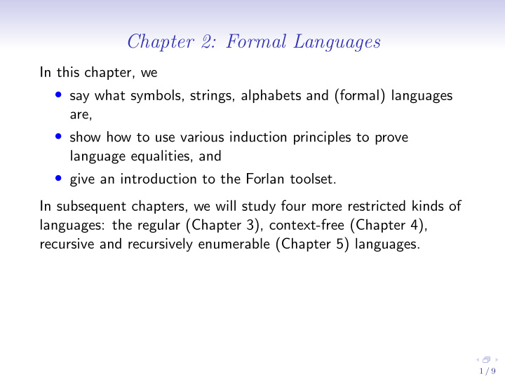 chapter 2 formal languages