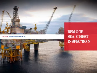 RE  MOT  E  ADVANCE  SE  A CHE  ST  UL  T  RASONIC IO N SERVIC ES  DAC O N INSPEC T  INSPE  CT  ION