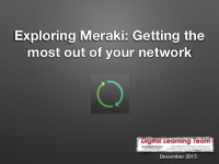 exploring meraki getting the most out of your network