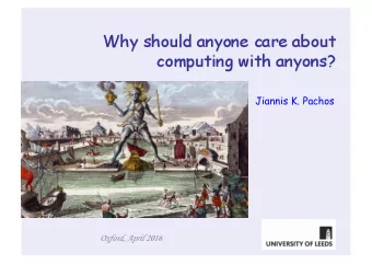 Jiannis K. Pachos  Oxford, April 2016  Computers  Antikythera mechanism  Robotron Z 9001  Analogue