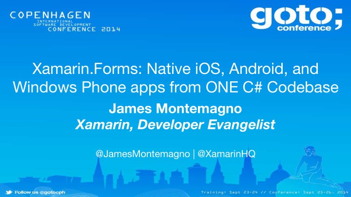 xamarin forms native ios android and windows phone apps